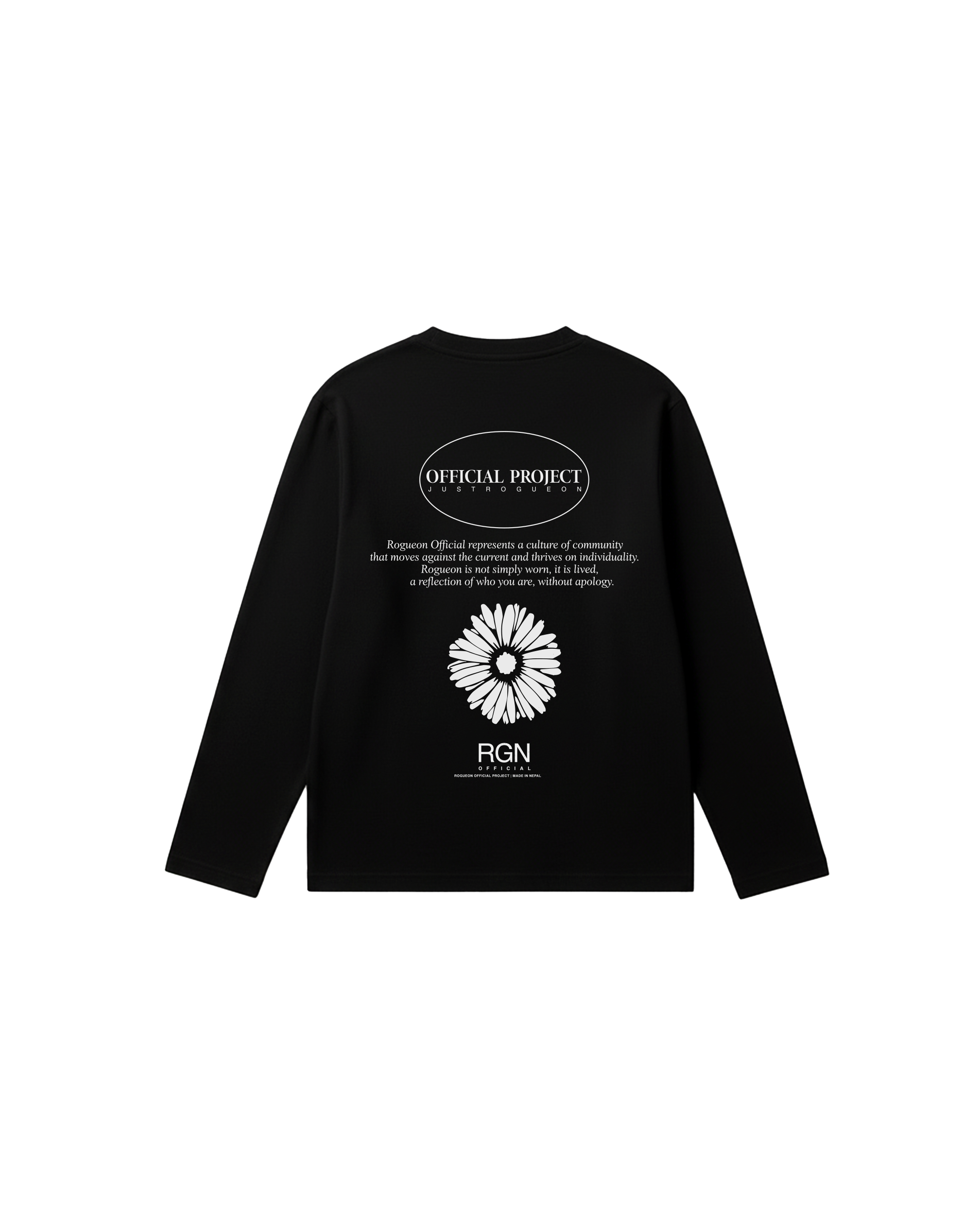Black project bloom longsleeve Back